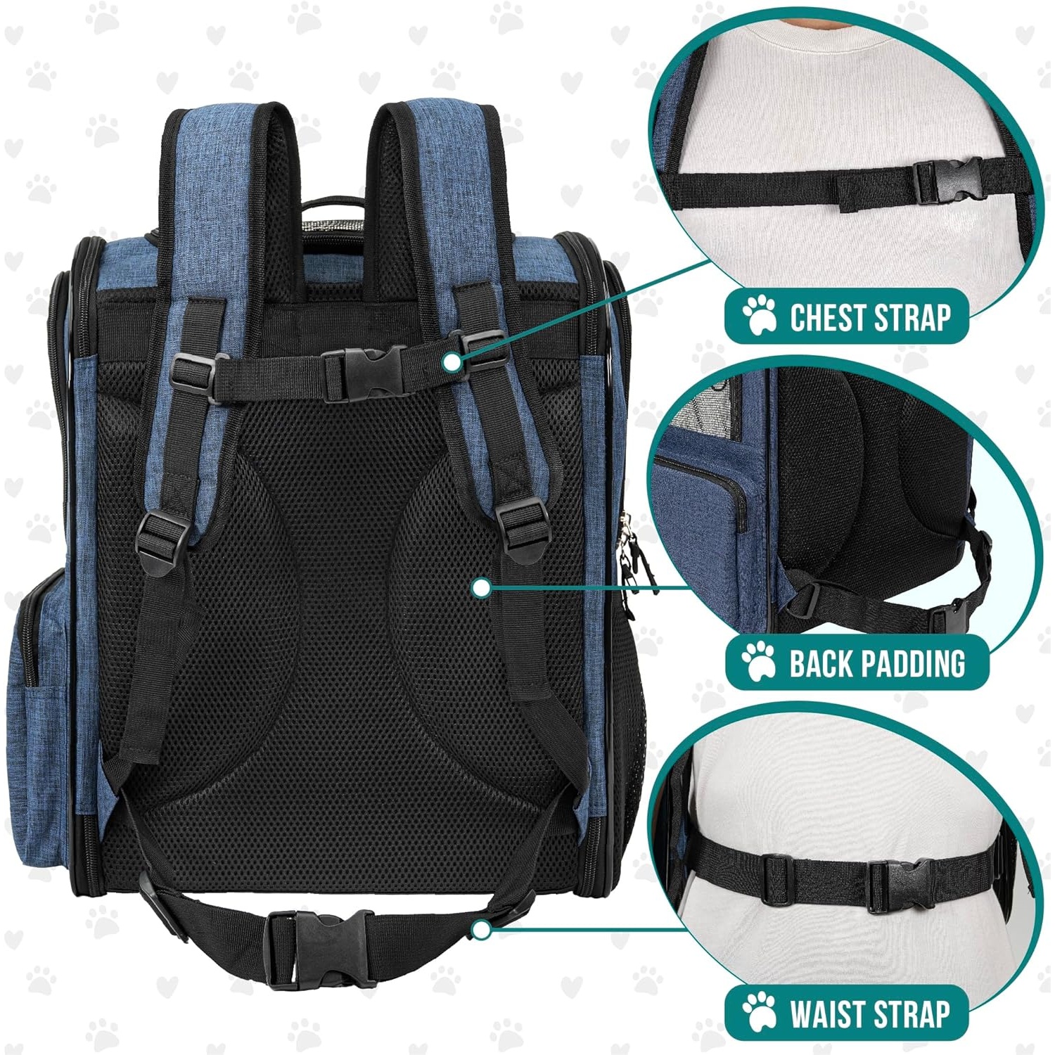 Dog Backpack Carrier for Small Large Cat, Pet, Puppies