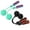 Pink blue gray * blue ball + camouflage black red * black ball, variant on Jump Rope Cordless Speed Indoor Weighted Ropeless Skipping Bod For Fitness, Crossfit, Training