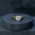 thumbnail image 6 of Rosec Jewels - 2 Carat Lab Diamond Engagement Ring - 8 mm Round Diamond Solitaire Ring (Ef-VS Quality), 18K Yellow Gold, US 6.00, 6 of 9