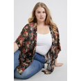 thumbnail image 4 of Women plus size Long kimono cardigan Loose Shawl Boho Floral Mesh 1XL 2XL 3XL, 4 of 4