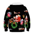 thumbnail image 3 of JIKNTTR Boys Christmas Sweatshirt Fashion Autumn Winter Children'S Christmas Snowman Hoodie Printed Hoodies Pullover Pocket Cute Sport Shirts for Kids, 3 of 3
