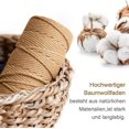 thumbnail image 3 of 3 färger Macrame Garn, Macrame Rep 3mm X 100m Natural Macrame Co, 3 of 5