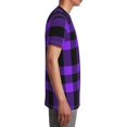 thumbnail image 6 of Wukai Purple Buffalo Plaid Youth Unisex Short Sleeve T-Shirt for Boys, Girls, Teens, and Kids-X-Small, 6 of 7