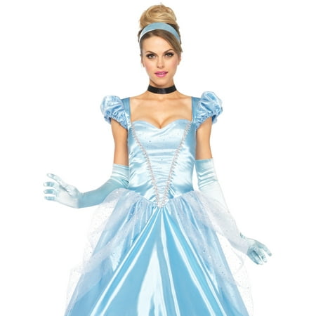 Disney Princess Cinderella Classic Women's Halloween Fancy-Dress Costume for Adult, L
