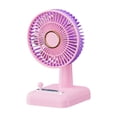 thumbnail image 2 of Ventilador de escritorio mini recargable por USB con luz LED, ventilador pequeño portátil para dormitorio, oficina y viajes, silencioso, compacto y versátil., 2 of 7