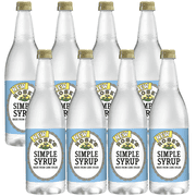 Rose’s Simple Syrup 8 Pack 1 Liter Bottle, | Perfect for Cocktails, Beverages, and Mixers