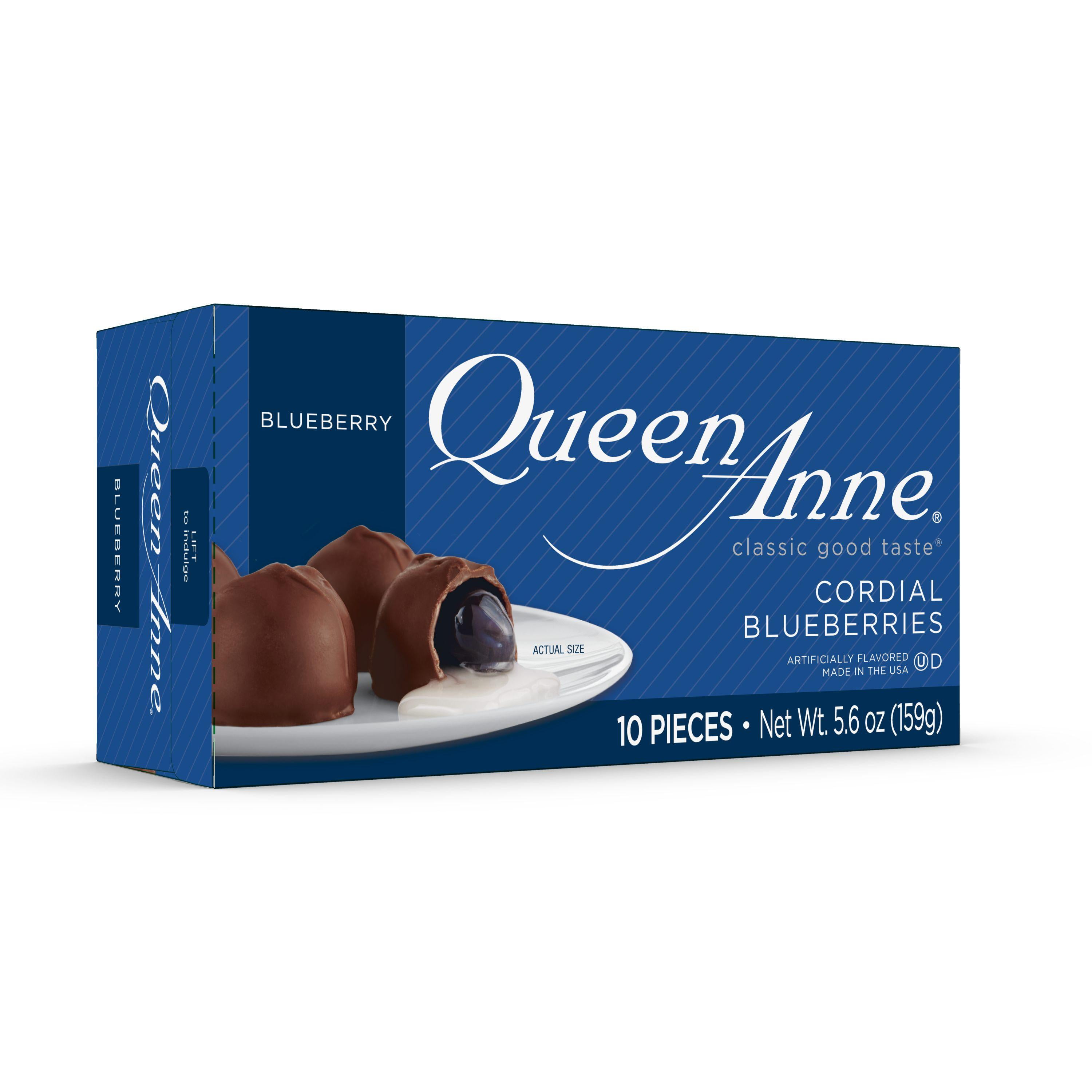 (2 pack) Queen Anne Milk Chocolate Cordial Blueberries, 5.6 oz, 10 Pieces
