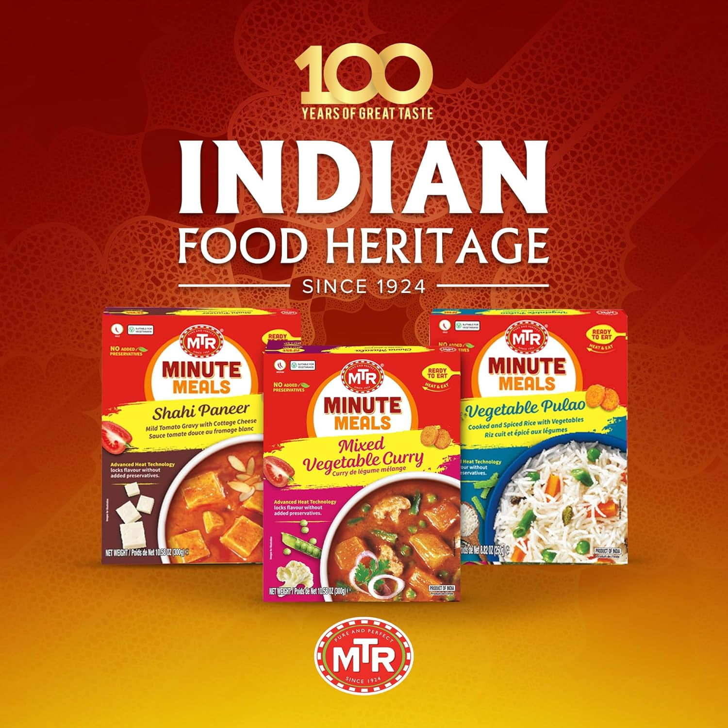 MTR Flavorful Mixed Vegetable Curry - Authentic Indian Ready-to-Eat Meal with No Added Preservatives - A Quick Meal Suitable for Vegetarians, Ready in Minutes! (300g, Pack of 6)