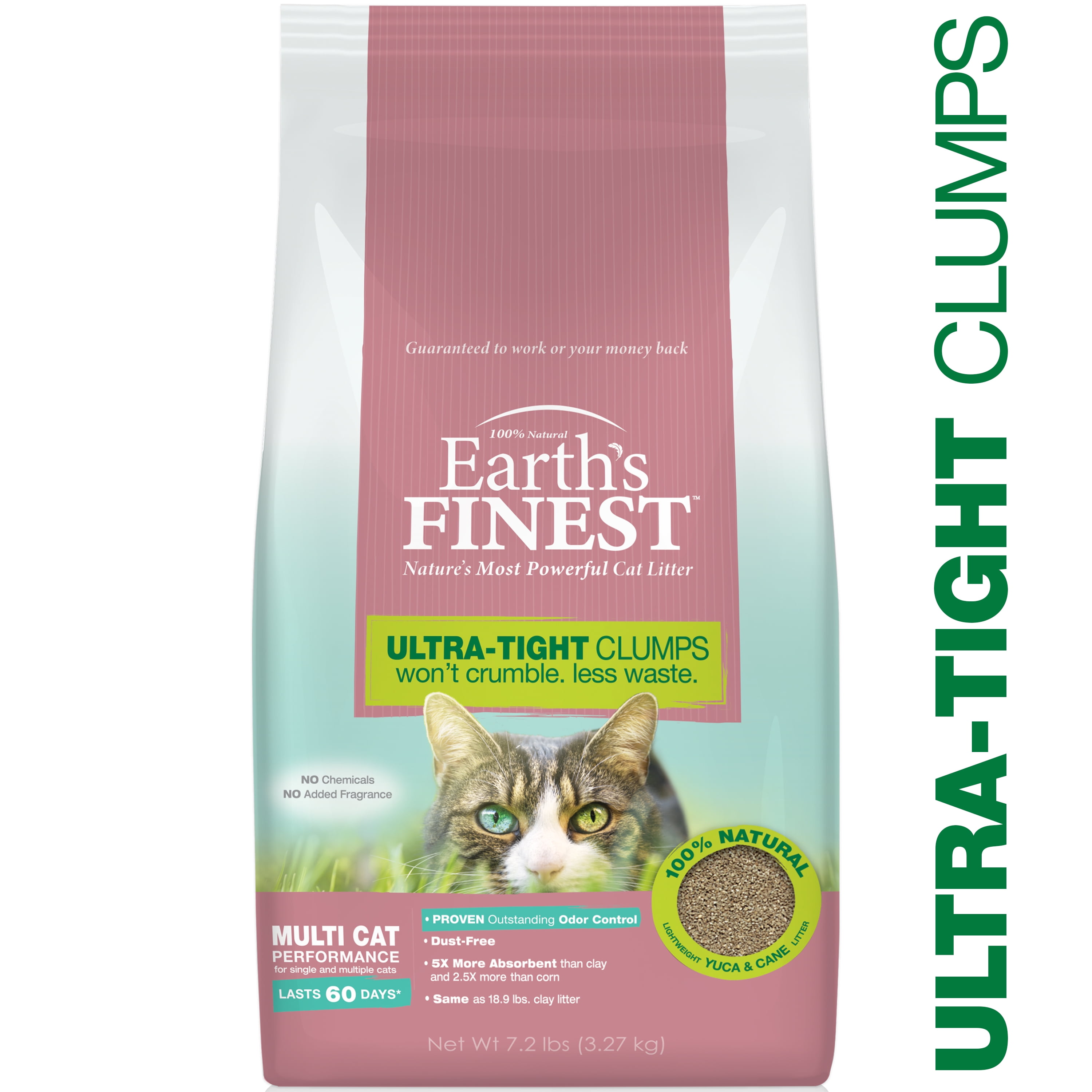 Earth’s FINEST Cat Litter, Premium Clumping, Lightweight, Absorbent