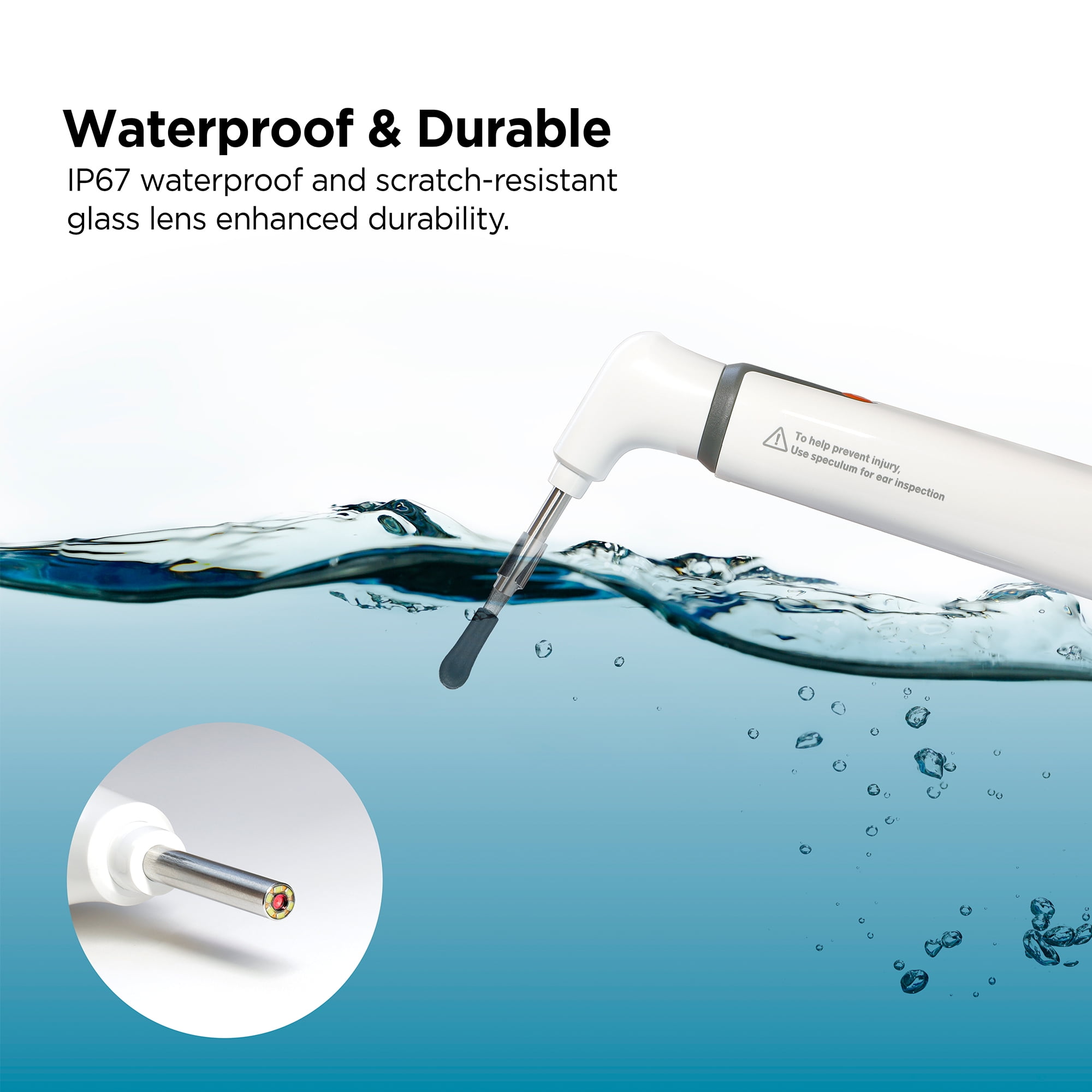 Mobi Ear, Nose & Throat Smart baby Otoscope Jr. with 1080P HD Camera & 6 LED Lights,1-pack