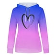 thumbnail image 4 of ShomPort Womens Cute Graphic Hoodies Sweatshirt Long Sleeve Pullover Fall Clothes (Purple 84), 4 of 4