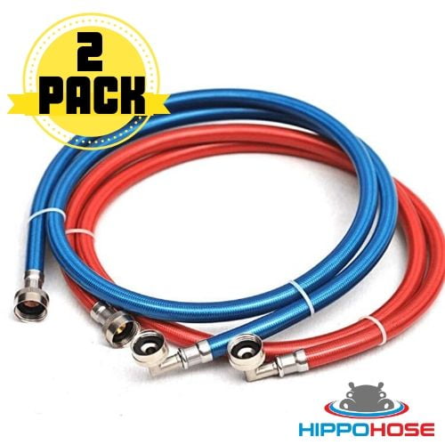 Water Supply Line Premium Braided Stainless Steel 4 Feet Length EFIELD Appliance Accessories Dishwasher Hose with 90 Degree FGH Elbow 