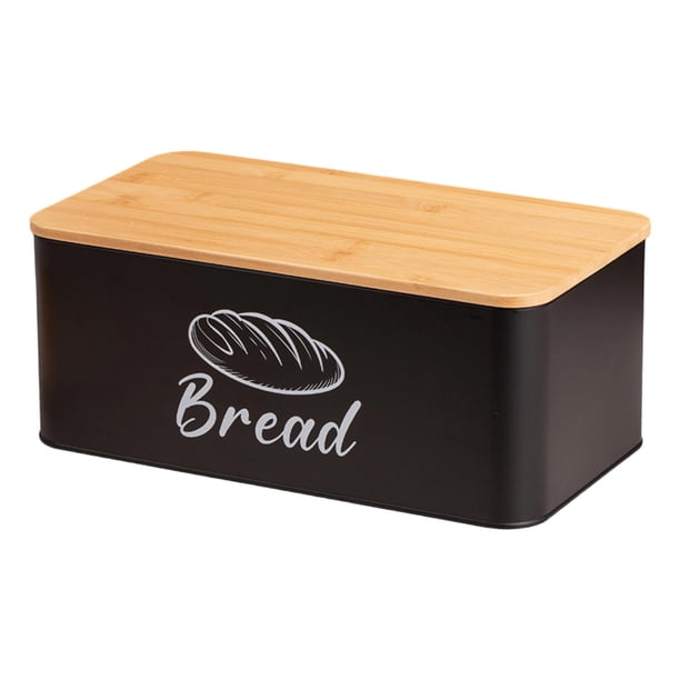 versátil con tapa de bambú para , repostería y pasteles de granja. Negro