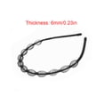 thumbnail image 4 of Diadema de Metal Minnieouse Ondulado Negro Unisex estilo simple, 4 of 6