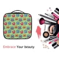 thumbnail image 6 of FORMRS Travel Makeup Bag Large Capacity Train Case Cosmetic Organizer with Adjustable Dividers, Cute Monsters Pattern, 6 of 8