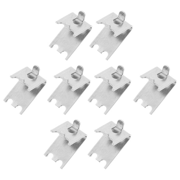 8 clips duraderos para estantes de congelador, soportes cuadrados de acero inoxidable para estantes de refrigeradores y congeladores.