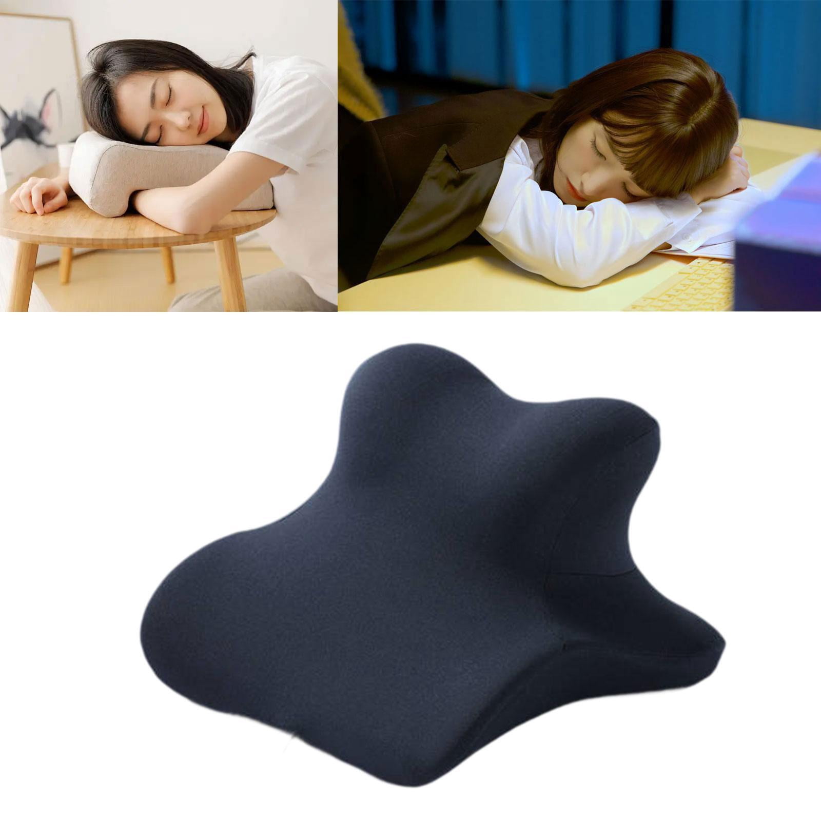 CarpNettore Neck Support Wedge Pillow for Sitting And Lying Down Memory Foam for Home Office Navy