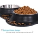 thumbnail image 5 of Cuencos para perros y gatos, cuencos dobles de acero inoxidable para comida y agua para perros con alfombrilla de silicona antideslizante, cuencos para comederos para mascotas, cuenco pequeño para perros pequeños, gatos, negro-negro- oso de fresa Electrónica, 5 of 5