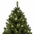 thumbnail image 3 of 7.5' Ft Prelit Premium Spruce Hinged Artificial Christmas Tree W/ 550 Clear Lights And Stand, 3 of 6