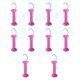 thumbnail image 5 of 10 manijas para puertas de cercas eléctricas, manijas para puertas de cercas, resortes aislantes para exteriores. Rosa roja, 5 of 8