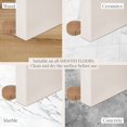 thumbnail image 3 of Tope de puerta de madera para pisos y parquet - Tope de puerta adhesivo - Tope de puerta discreto y elegante - Juego de 4 (haya), 3 of 4
