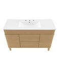 Modway Render 48" Single Sink Bathroom Vanity in Oak White
