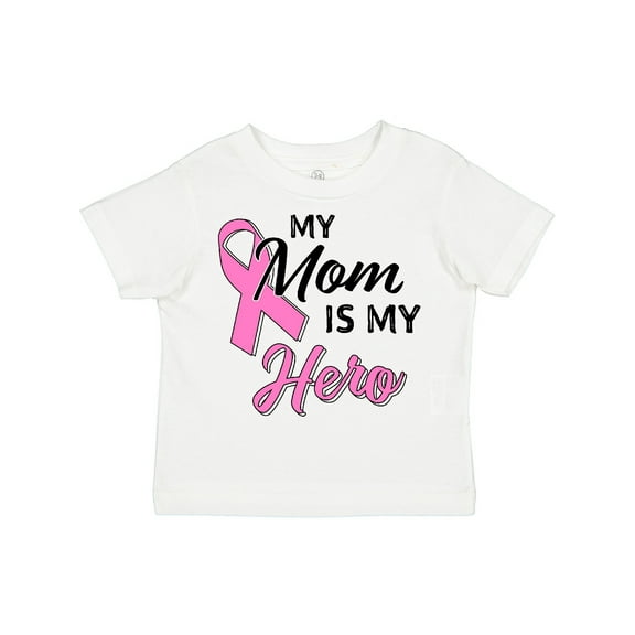 Inktastic My Mom is My Hero Breast Cancer Awareness Boys or Girls Toddler T-Shirt