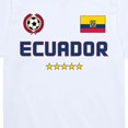 thumbnail image 3 of Instant Message - Ecuador Soccer Short Sleeve Graphic T-Shirt, 3 of 6
