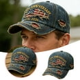 thumbnail image 2 of USA 250th Anniversary Hats Distressed Denim 1776–2026 Embroidered Patriotic Baseball Caps Adjustable Metal Buckle Independence Day Unisex Retro Hats, 2 of 6