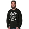 thumbnail image 5 of Defend Freedom Liberty Flag Skull Long Sleeve TShirt Men Women Brisco Brands S, 5 of 6