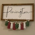 thumbnail image 4 of Christmas Tassel Garland with Wooden Beads, Red Green White Yarn Garland for Fireplace Mantel Wall Tree, Farmhouse Christmas Decorations, Holiday Party Banner, 4 of 7