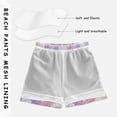 thumbnail image 5 of Elegant Floral Pattern in Rainbow Color Swim Trunks Board Shorts Beach Pants Bathing Bottoms 2T, 5 of 8
