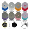 thumbnail image 3 of Kit de Pulido de Diamante para Hormigón de 11 Paquetes de 4 Pulgadas, Almohadilla de Pulido de Diamante en Húmedo/Seco de Grano 50-6000 con Disco de Lana, para Mármol, 3 of 7