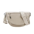 thumbnail image 2 of Crescent Bag for Women Men Small Sling Crossbody Bag with Half Moon Shape Nylon Shoulder Bag With Adjustable Strap Lightweight & Foldable, 2 of 3