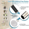 thumbnail image 5 of Arcticwind Corner Shower Caddy Tension Pole,Adjustable Height with 4 Shelves,No-Drill Quick Installation,Space Saving Storage,for Renters Family Bathtub Shampoo Accessories Storage Holder,White, 5 of 5