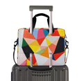 thumbnail image 2 of FORMRS 16" Laptop Bag Carrying Sleeve Case with Handle Travel Shoulder Briefcase, Purple Triangles, 2 of 8