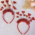 thumbnail image 3 of Accesorios para el cabello, diadema de moda, tocado para fiesta navideña, diadema de amor con lentejuelas rojas para el día de San Valentín, 3 of 4
