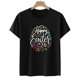 thumbnail image 2 of Tops con estampado de Pascua de manga corta con cuello redondo para mujer Fridja  bn4233, 2 of 6
