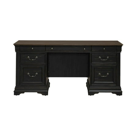 Meritage Jr Executive Credenza - Aged Charcoal