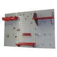 thumbnail image 2 of 4ft Metal Pegboard Standard Tool Storage Kit - Gray Toolboard & Red Accessories, 2 of 6