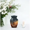thumbnail image 7 of JAGASY Butterfly Memorial Urns for Man & Women - Orange Butterfly Small Urn for Mom - Funeral Cremation Urns for Human Ashes - Grey Keepsake Urn for Ashes Adult Male - ( 3 Inch), 7 of 7