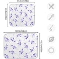 thumbnail image 3 of FREEAMG Dish Drying Mat, Purple Floral Bouquet Microfiber Kitchen Dish Pads Super Absorbent Dish Drainer Mat Fast Drying Heat-resistant Drying Mat for Kitchen Counter, 16"x18", 3 of 7