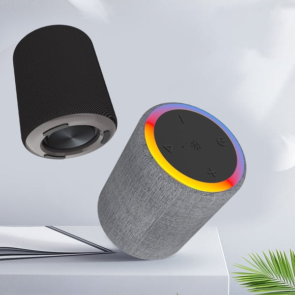Sentmoon Blue Tooth Speaker Big Bluetooth Speaker Round 5.1 Wireless Bluetooth Speaker with Color Lights, Flash, Colorful Outdoor Pluggable Couplets FM with Lanyard