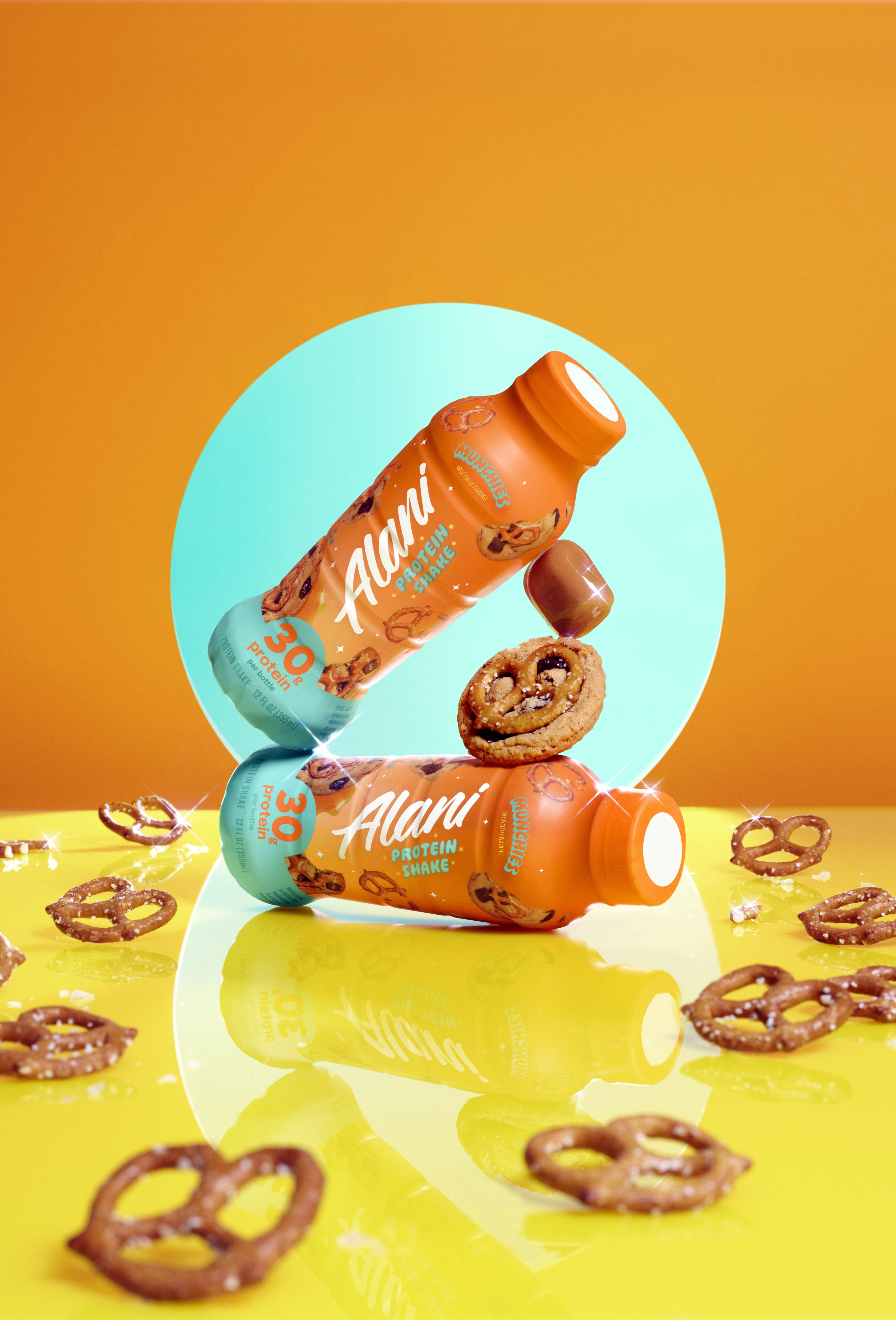 Alani Nu Protein Shake, Munchies, 12 fl oz, 4 Pack, Bottles, 30g Protein, Gluten Free