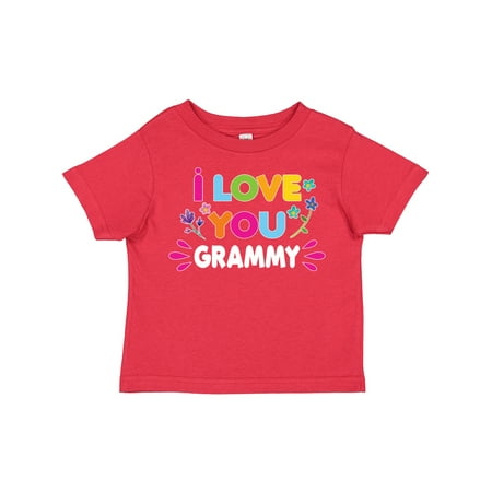 

Inktastic I Love You Grammy with Flowers Gift Toddler Toddler Girl T-Shirt