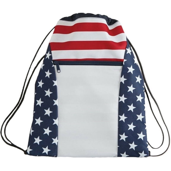 MTL Americana USA Flag Durable Drawstring Bag