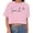 Pink, variant on Women's Fashion Crop Top Short Sleeve Printed Casual Summer Tech Pack