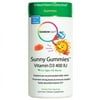 Sunny Gummies Vitamin D3 400 IU | Tangy Tangerine Flavor | 60 Gummy Drops | by Rainbow Light