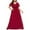 Red, variant on Feancey Cocktail Plus Size Dresses for Women Ruffle Short Sleeve Maxi Dress High Waist Pleated Wedding Guest Dresses Dressy Elegant Party Dress Red 4XL