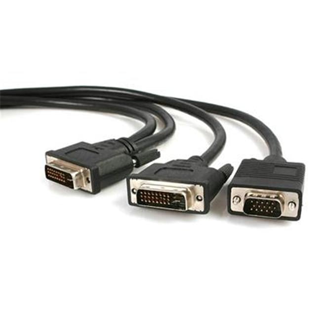1 ft DVI Splitter Cable DVI-D to 2x DVI-D Dual Video Splitter for Your Split Screen Computer Monitor M//F StarTech.com DVISPL1DD